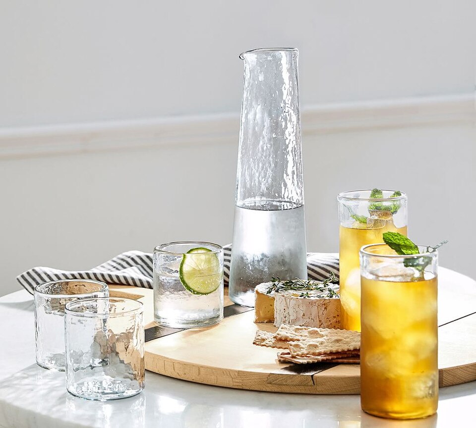 Handmade Hammered Drinking Glasses